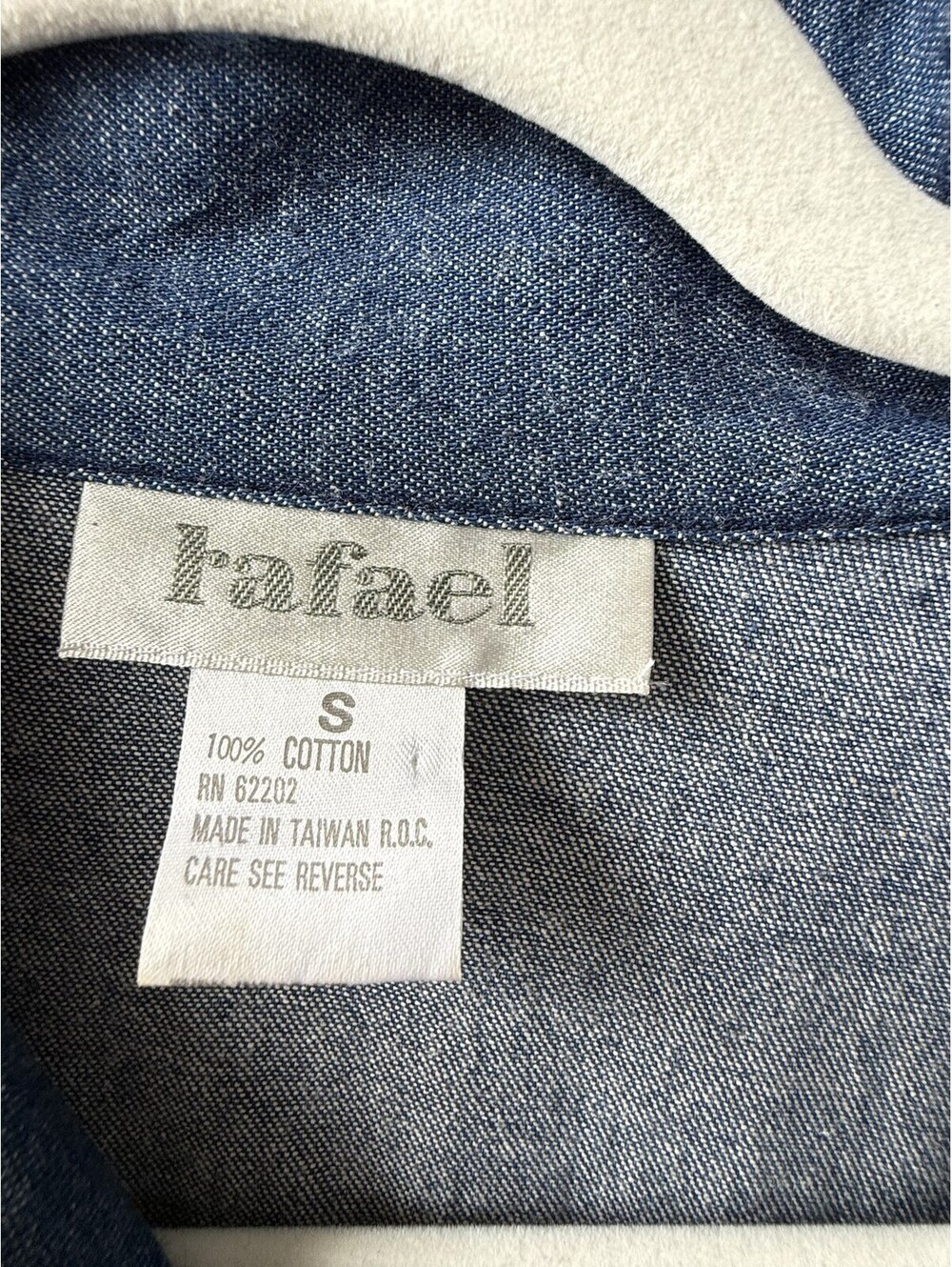 Vintage 80s Rafael Gold Star Studded Denim Maxi Dress 100% Cotton Western Small - Picture 9 of 9